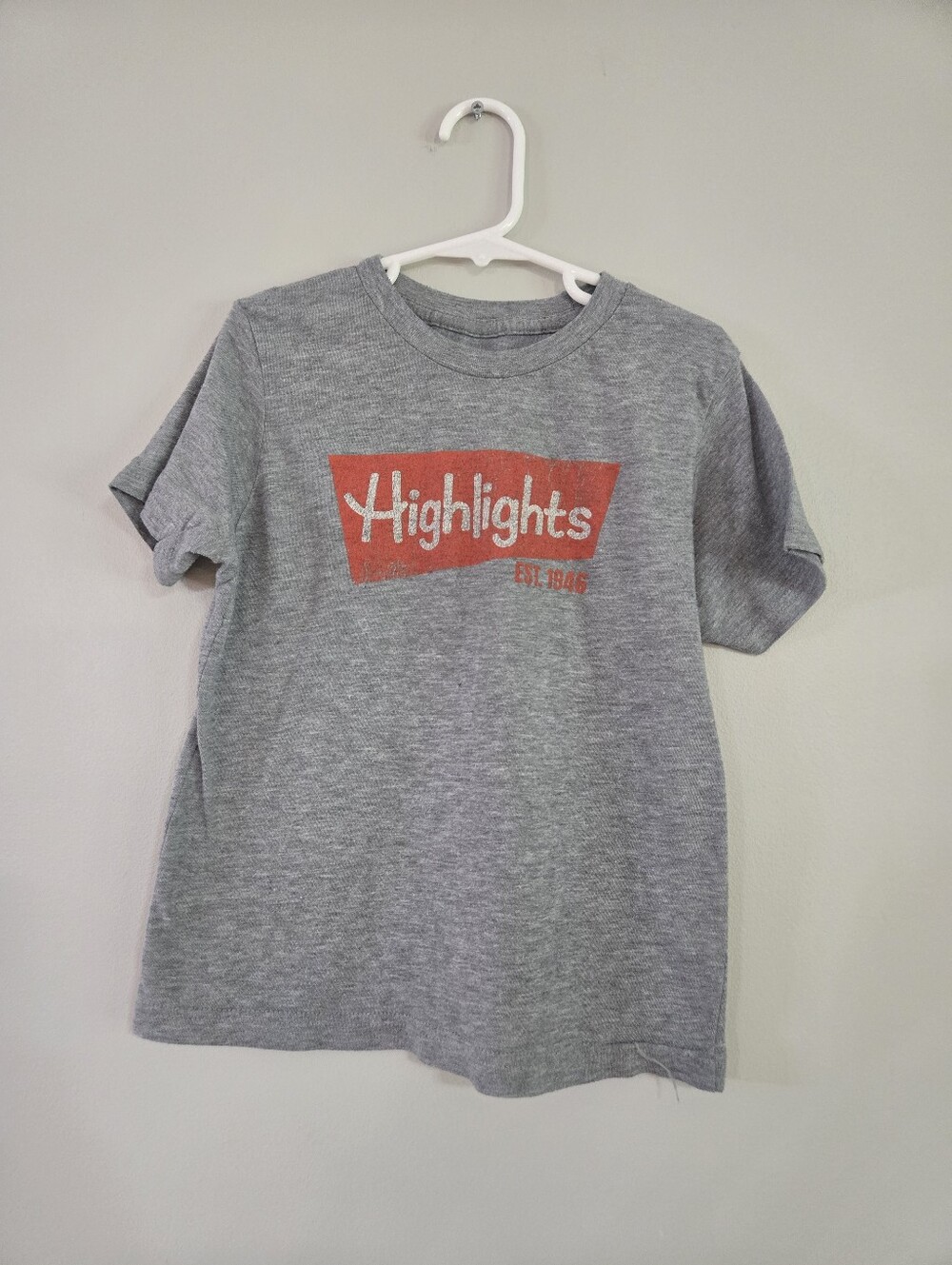 Kids Highlights Magazine EST. 1946 Gray Graphic T-Shirt